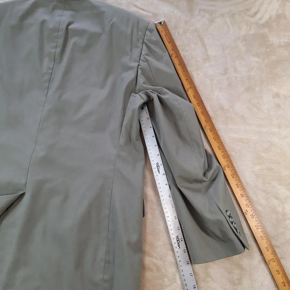 Jos A Bank Sport Coat Mens 46 Long Green Solid Single Vent 2 Button Jacket